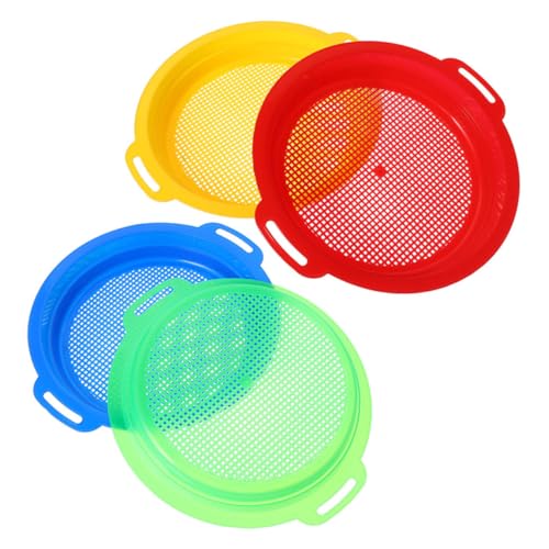 Mikikit 4 Stück Beach Toy Mesh Screen Set Outdoor Sommerspielzeug für den Strand Sandentferner für Strand Müllschaufel Sandsiebe Bodensieb für die Gartenarbeit pp Mikikit 4 Stück Beach Toy Mesh Screen Set Outdoor Sommerspielzeug für den Strand Sandentferner für Strand Müllschaufel Sandsiebe Bodensieb für die Gartenarbeit pp von Mikikit