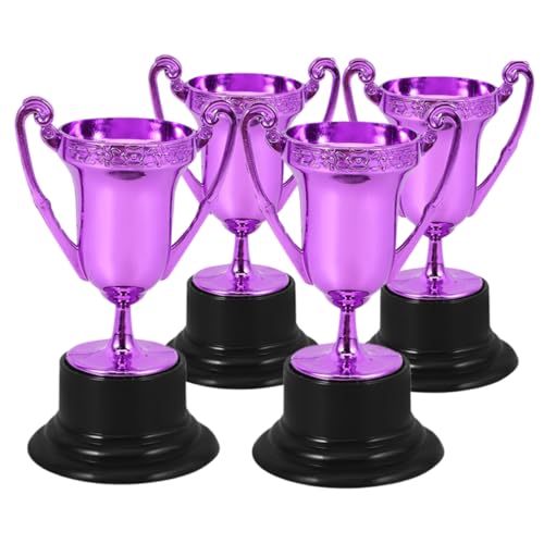 Mikikit 4 Stück Trophäendekoration Trophäen vergeben Pokale für Sieger Sporttrophäen Party Gefälligkeiten Kleiner Trophäenbecher aus Kunststoff kleine Trophäe Mini-Trophäen Plastik Violett Mikikit 4 Stück Trophäendekoration Trophäen vergeben Pokale für Sieger Sporttrophäen Party Gefälligkeiten Kleiner Trophäenbecher aus Kunststoff kleine Trophäe Mini-Trophäen Plastik Violett von Mikikit