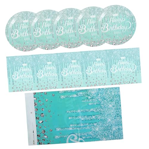 Mikikit 41pcs Glitzer Geburtstagsfeier Liefert Pappteller Und Servietten Mit Tischdecke Für Mädchen Frauen Geburtstagsfeier Mikikit 41pcs Glitzer Geburtstagsfeier Liefert Pappteller Und Servietten Mit Tischdecke Für Mädchen Frauen Geburtstagsfeier von Mikikit