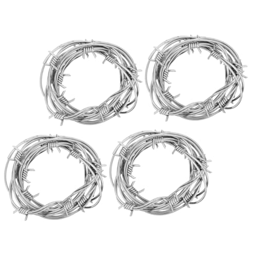 Mikikit 4Stücke Halloween Stacheldraht Requisiten Realistische Gefälschte Barbed Wires für Partys für Grusel Dekorationen und Scherze Lange Deko für Schaurige Mikikit 4Stücke Halloween Stacheldraht Requisiten Realistische Gefälschte Barbed Wires für Partys für Grusel Dekorationen und Scherze Lange Deko für Schaurige von Mikikit