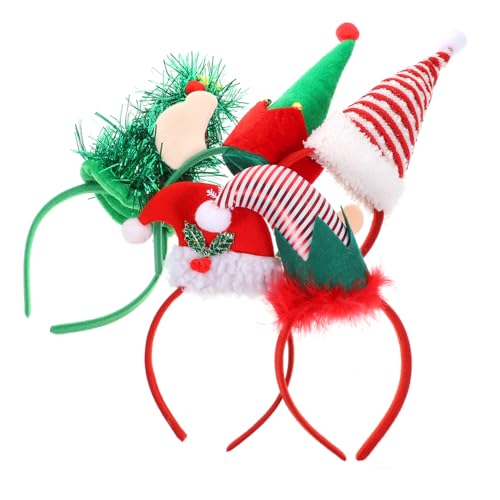 Mikikit 5 Stück Teiliges Weihnachtsmützen Haarreifen Festival Kopfschmuck für Erwachsene und Bequemes Stirnband mit Weihnachtlichem Design für Weihnachtsfeier und Karneval Mikikit 5 Stück Teiliges Weihnachtsmützen Haarreifen Festival Kopfschmuck für Erwachsene und Bequemes Stirnband mit Weihnachtlichem Design für Weihnachtsfeier und Karneval von Mikikit