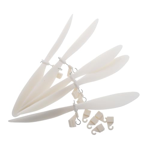 Mikikit 5 Stück Zubehör Für Flugzeugmodelle Stem - Für Spielzeugflugzeug-zubehör Mini-Propeller Spielzeugflugzeugteil Weiß Abs Mikikit 5 Stück Zubehör Für Flugzeugmodelle Stem - Für Spielzeugflugzeug-zubehör Mini-Propeller Spielzeugflugzeugteil Weiß Abs von Mikikit