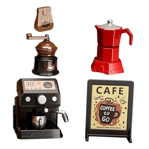 Mikikit 5 Stücke Mini Kaffeemaschine Puppenhaus Modell Realistische Kaffeemaschine Spielzeug Für Wohnkultur Kinder Spielset Miniatur Café Zubehör Mikikit 5 Stücke Mini Kaffeemaschine Puppenhaus Modell Realistische Kaffeemaschine Spielzeug Für Wohnkultur Kinder Spielset Miniatur Café Zubehör von Mikikit