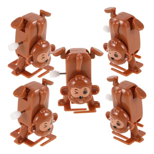 Mikikit 5Stücke Aufziehspielzeug für Lustige Clockwork Tierfiguren Hand Auge Koordination und Feinmotorik zu Weihnachten von Mikikit