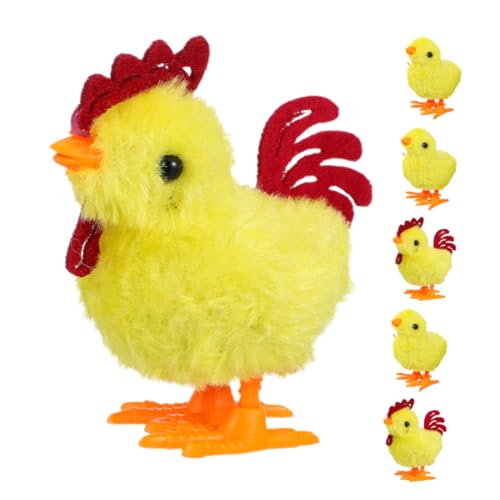 Mikikit 6 Stück Auf dem Uhrwerk Küken Simulierte Bauernhof-Hühnerfiguren Ostern Tierspielzeug Aufziehspielzeug Huhn Partygeschenke Aufziehspielzeuge Plastik Yellow Mikikit 6 Stück Auf dem Uhrwerk Küken Simulierte Bauernhof-Hühnerfiguren Ostern Tierspielzeug Aufziehspielzeug Huhn Partygeschenke Aufziehspielzeuge Plastik Yellow von Mikikit