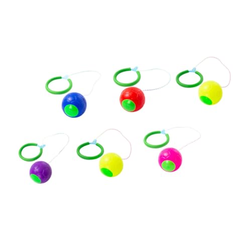 Mikikit 6 Stück Flummi aktives Springball für springendes für Bälle springen Kinderspielzeug Sprungballspielzeug pp Zufällige Farbe von Mikikit