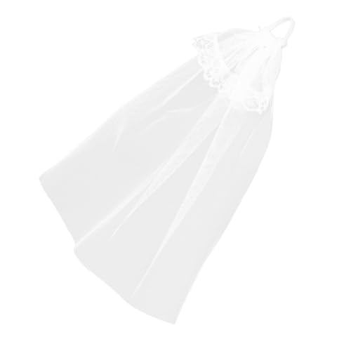 Mikikit 6 Stück Puppenschleier Spitze handgefertigt Braut- Kleid Brautschleier böse Puppen Zubehör für Hochzeitspuppen Kleiner Hochzeitsschleier Hochzeitsbogenschleier Garn Weiß Mikikit 6 Stück Puppenschleier Spitze handgefertigt Braut- Kleid Brautschleier böse Puppen Zubehör für Hochzeitspuppen Kleiner Hochzeitsschleier Hochzeitsbogenschleier Garn Weiß von Mikikit