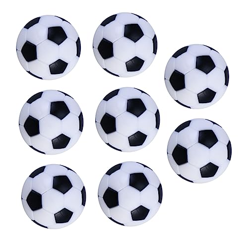 Mikikit 8 Stück Fußballmaschinen Zubehör Party Fußbälle Ersatz Tischfußball Tischfußball Tischfußballball Desktop Fußballspiel Mini Tischfußball Kleiner Fußball Schwarz von Mikikit
