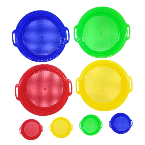 Mikikit 8 Stück Mit Sandfilter Strandspielspielzeug Strandsandsifter Strandsichter Sandstrand Sandsiebe Sand -sifeting -Gadget Sandsieb Strandspielzeug Plastik Mikikit 8 Stück Mit Sandfilter Strandspielspielzeug Strandsandsifter Strandsichter Sandstrand Sandsiebe Sand -sifeting -Gadget Sandsieb Strandspielzeug Plastik von Mikikit