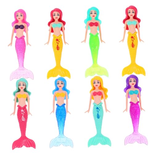 Mikikit 8Stücke Teiliges Meerjungfrau Tauchspielzeug für Pool Kleine Meerjungfrauen Spielzeuge für Familienspaß im Wasser Leicht zu Greifen und Sicher für Kleine Hände Mikikit 8Stücke Teiliges Meerjungfrau Tauchspielzeug für Pool Kleine Meerjungfrauen Spielzeuge für Familienspaß im Wasser Leicht zu Greifen und Sicher für Kleine Hände von Mikikit