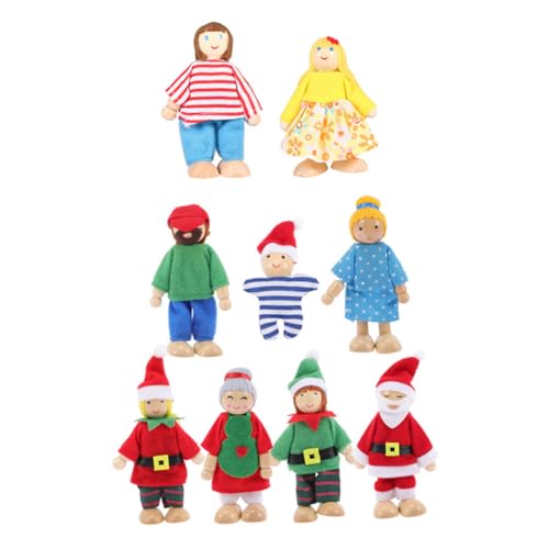 Mikikit 9 Stück Teiliges Weihnachts Handpuppen Holz Vielseitige Familien Puppenfiguren für Rollenspiele Emotionale Entwicklung Geeignet für Erwachsene Mikikit 9 Stück Teiliges Weihnachts Handpuppen Holz Vielseitige Familien Puppenfiguren für Rollenspiele Emotionale Entwicklung Geeignet für Erwachsene von Mikikit