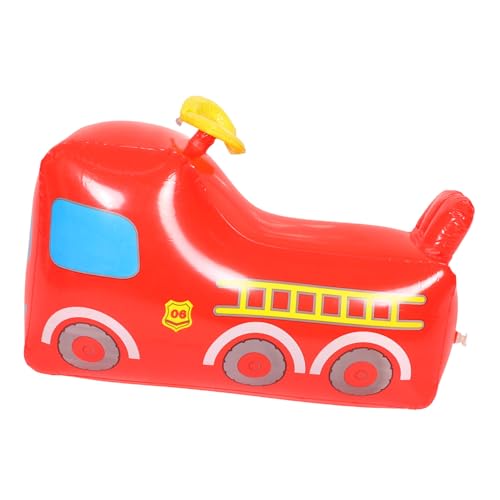 Mikikit Aufblasbarer Feuerwehrwagen für Entzückendes Tumbler für Außenbereich Wiederverwendbar und Sicher für Jungen Alter von Jahren von Mikikit