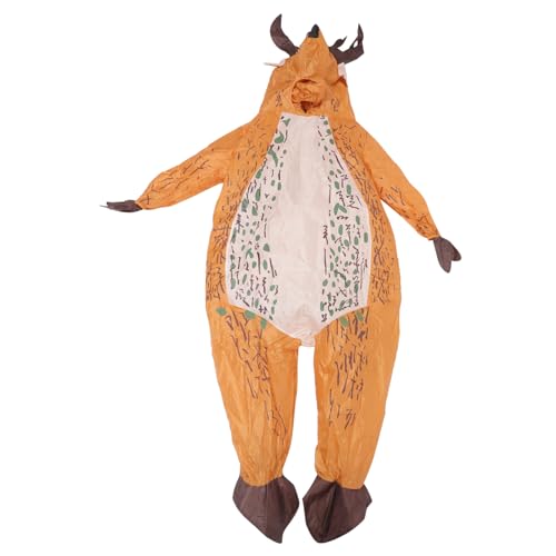 Mikikit Aufblasbares Karneval Kostüm Hirschmotiv Leichtes Cosplay Outfit für Erwachsene zu Tragen für Party Karneval Club und Bühnenauftritte Zufällige Farbe Zufällige Farbe von Mikikit