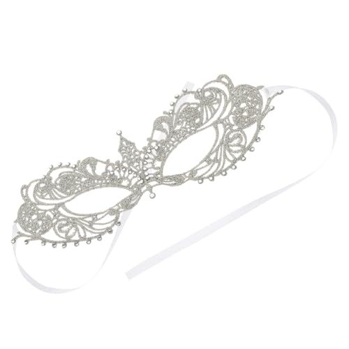 Mikikit Cosplay Lace Mask für Kostüm Themenpartys Dekorative Silikonmaske für Halloween Karneval Maskerade für Frauen Vielseitig Einsetzbar Mikikit Cosplay Lace Mask für Kostüm Themenpartys Dekorative Silikonmaske für Halloween Karneval Maskerade für Frauen Vielseitig Einsetzbar von Mikikit