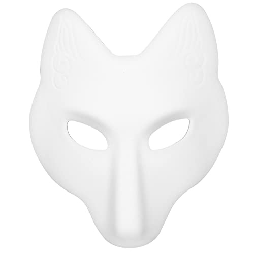 Mikikit DIY Maske Leere Cosplay Partymaske für Halloween Kreative Handgemalte Fuchsmaske für Kostümpartys Modenschauen Mikikit DIY Maske Leere Cosplay Partymaske für Halloween Kreative Handgemalte Fuchsmaske für Kostümpartys Modenschauen von Mikikit