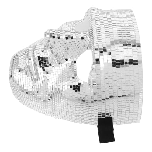 Mikikit Disco Glittermaske für Erwachsene Verstellbare Maske für Männer und Frauen für Halloween Karneval Mottopartys Abschlussball und Feste Schillernde Reflexion Mikikit Disco Glittermaske für Erwachsene Verstellbare Maske für Männer und Frauen für Halloween Karneval Mottopartys Abschlussball und Feste Schillernde Reflexion von Mikikit