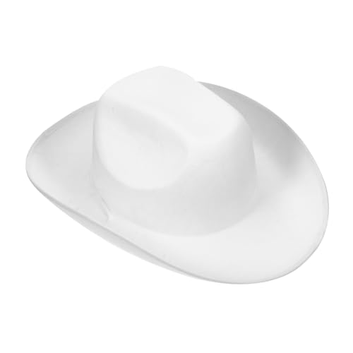 Mikikit Einstellbarer Cowboyhut aus Filz Weiß Handgefertigter Westernhut für Partys Karneval und Cosplay mit Verstellbarem Seil für Optimalen Tragekomfort und Stilvollen Look Mikikit Einstellbarer Cowboyhut aus Filz Weiß Handgefertigter Westernhut für Partys Karneval und Cosplay mit Verstellbarem Seil für Optimalen Tragekomfort und Stilvollen Look von Mikikit