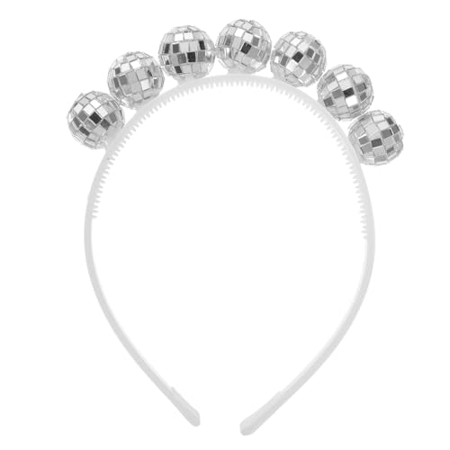 Mikikit Einzigartiger Discokugel Haarreif mit Leichtem Rutschfestem Design für Damen Party Accessoire Weihnachten Festliche Anlässe Requisit Cosplay Haarschmuck von Mikikit
