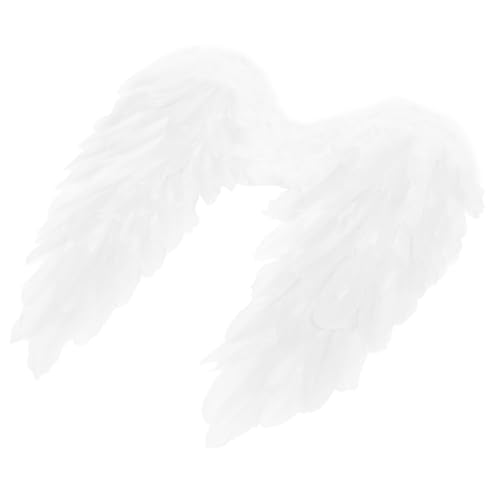 Mikikit Engelsflügel aus Hochwertigen Gänsefedern Weiß Realistische Cosplay Rückendekoration für Erwachsene für Weihnachten Halloween und Kostümpartys Mikikit Engelsflügel aus Hochwertigen Gänsefedern Weiß Realistische Cosplay Rückendekoration für Erwachsene für Weihnachten Halloween und Kostümpartys von Mikikit