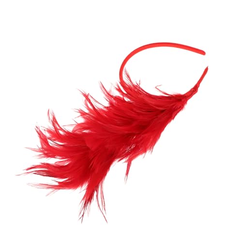 Mikikit Feder Kopfschmuck Stirnband Feder Stirnband Hochzeit Kopfschmuck Karnevals-kopfbedeckungen Für Frauen Fascinator-hüte Karnevalsoutfit Für Damen Teepartyhüte Für Mädchen Rot Mikikit Feder Kopfschmuck Stirnband Feder Stirnband Hochzeit Kopfschmuck Karnevals-kopfbedeckungen Für Frauen Fascinator-hüte Karnevalsoutfit Für Damen Teepartyhüte Für Mädchen Rot von Mikikit