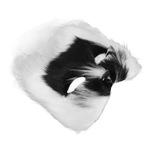 Mikikit Flauschige Fuchsmaske für Karneval Cosplay Halloween Unisex Tiermaske Halbseitige Maske für Partys Geburtstagsfeiern Maskerade Events Mikikit Flauschige Fuchsmaske für Karneval Cosplay Halloween Unisex Tiermaske Halbseitige Maske für Partys Geburtstagsfeiern Maskerade Events von Mikikit