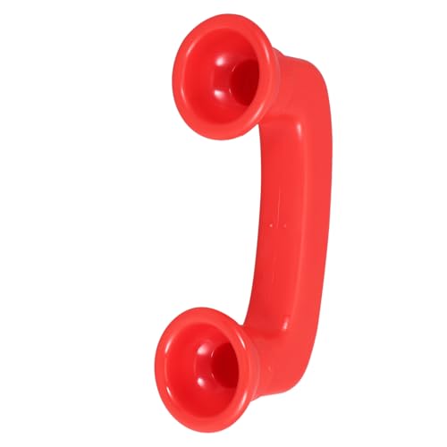 Mikikit Flüstertelefon aus Abs Sicherer Abgerundeter Rahmen Fördert Farben und Formenerkennung Konzentrationstraining für Vorschulkinder und Sprachübungen Pädagogisch Rotes Design von Mikikit