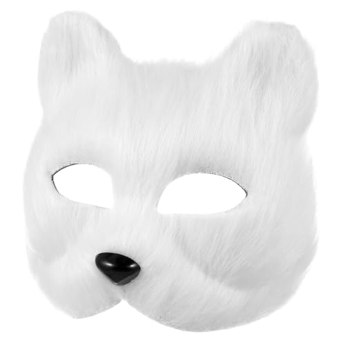 Mikikit Fuchs Halbmaske für Halloween Cosplay Diy Maskerade Maske für Kostümpartys Rollenspiele Leicht Komfortabel für Kreative Familienaktivitäten Manga Enthusiasten Langlebiges Material Mikikit Fuchs Halbmaske für Halloween Cosplay Diy Maskerade Maske für Kostümpartys Rollenspiele Leicht Komfortabel für Kreative Familienaktivitäten Manga Enthusiasten Langlebiges Material von Mikikit