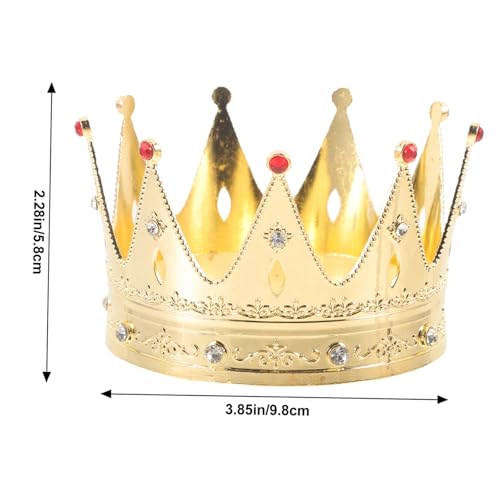 Mikikit Goldene Schmuckkrone Haarreif für Mädchen Leichtes Langlebiges Party Accessoire für Geburtstagsfeiern und Kostüme Elegantes Design Sichere Materialien als von Mikikit