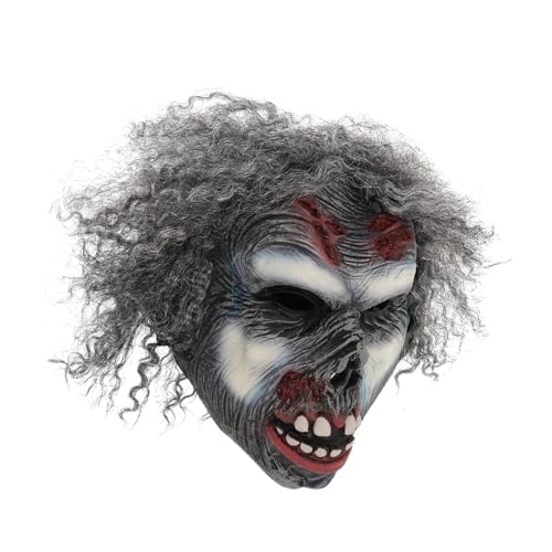 Mikikit Gruselige Halloween Maske Vollkopf Cosplay Requisite für Halloween Dekoration Kostümpartys und Maskerade Vielseitig Einsetzbar Sammler Mikikit Gruselige Halloween Maske Vollkopf Cosplay Requisite für Halloween Dekoration Kostümpartys und Maskerade Vielseitig Einsetzbar Sammler von Mikikit