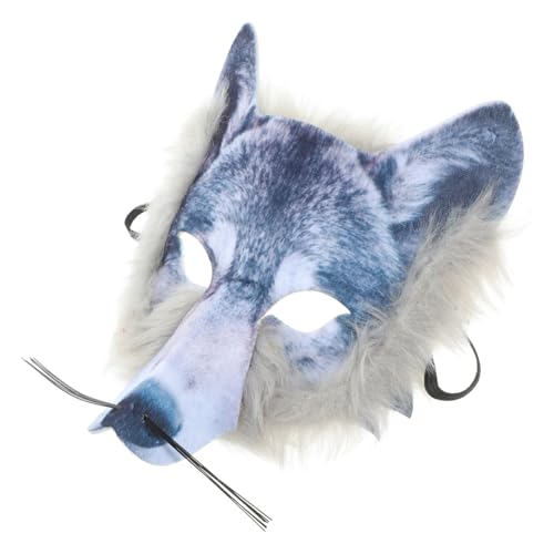 Mikikit Gruselige Wolfsmaske für Halloween Realistische Maske für Cosplay und Partys für Maskeraden und Festliche Anlässe Einfach zu Sorgt für Spaß und Spannung von Mikikit