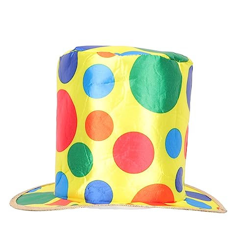 Mikikit Halloween Clownhut für Cosplay Kreative Clown Mütze für Kostümpartys Hochwertige und Langlebige Kopfbedeckung für Clowns und Fasching für Erwachsene von Mikikit