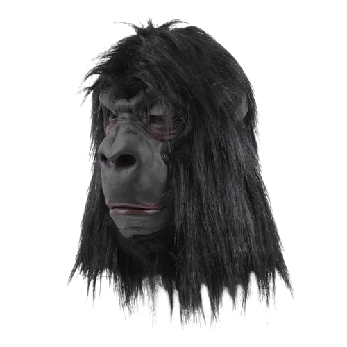 Mikikit Halloween Gorilla Tierkopfmaske für Kostümpartys und Cosplay Gruselige Dekoration für Maskeraden und Halloween Feiern Leicht und Bequem Mikikit Halloween Gorilla Tierkopfmaske für Kostümpartys und Cosplay Gruselige Dekoration für Maskeraden und Halloween Feiern Leicht und Bequem von Mikikit