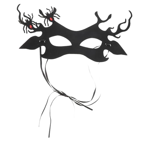 Mikikit Halloween Gothic Spinnenmaske Halbgesicht Augenmaske für Karneval und Partys Stilvolle Rentiermaske für Weihnachtsfeiern ein Must Have für Gruselige Anlässe Mikikit Halloween Gothic Spinnenmaske Halbgesicht Augenmaske für Karneval und Partys Stilvolle Rentiermaske für Weihnachtsfeiern ein Must Have für Gruselige Anlässe von Mikikit