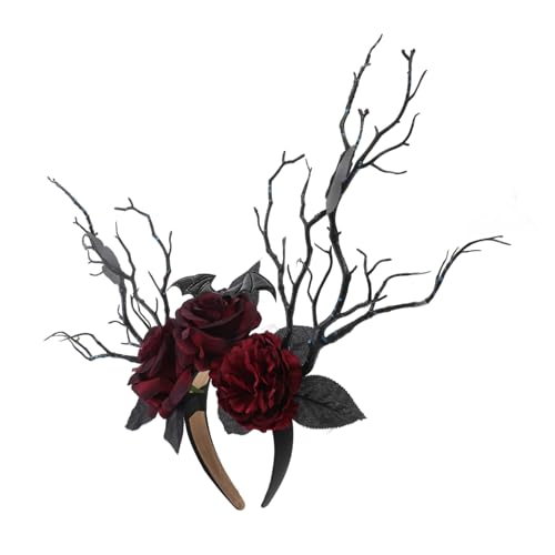 Mikikit Halloween Haarreif mit Gothischer Dunkle Kopfband für Kostümpartys Cosplay und Tägliche Verwendung Perfektes Accessoire Mikikit Halloween Haarreif mit Gothischer Dunkle Kopfband für Kostümpartys Cosplay und Tägliche Verwendung Perfektes Accessoire von Mikikit