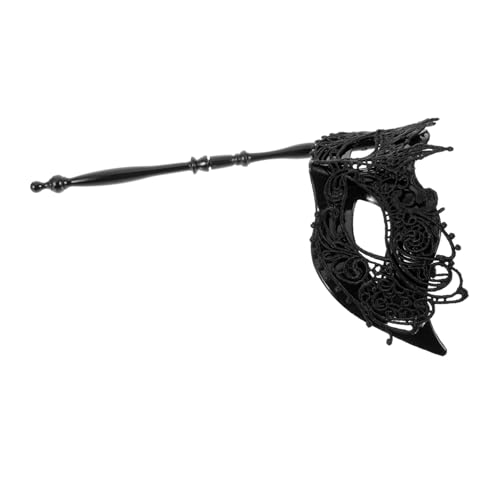 Mikikit Handheld Damen Maske Spitze für Kostümpartys Maskerade Maske mit Stab für Halloween Karneval Ballszenen Foto Requisite Geschenkoption Mikikit Handheld Damen Maske Spitze für Kostümpartys Maskerade Maske mit Stab für Halloween Karneval Ballszenen Foto Requisite Geschenkoption von Mikikit