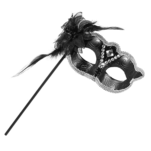 Mikikit Handheld Maske mit Blüten für Karneval Halloween Maskenball Damenparty Maske für Frauen Tragbar Mikikit Handheld Maske mit Blüten für Karneval Halloween Maskenball Damenparty Maske für Frauen Tragbar von Mikikit