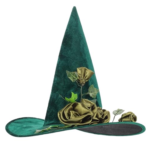 Mikikit Hexenhut für Halloween mit Vines Design Dekorativer Kostümhut für Frauen für Partys Cosplay Leicht Komfortabel Mikikit Hexenhut für Halloween mit Vines Design Dekorativer Kostümhut für Frauen für Partys Cosplay Leicht Komfortabel von Mikikit