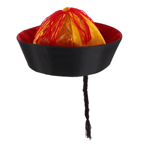 Mikikit Hut Traditioneller Kaiserhut Chinesische Traditionelle Mütze Hanfu-kostümzubehör Hanfu-pferdeschwanzhut Asiatische Kaisermütze Hanfu-zopfhut Partyhüte Orientalisch Gefühlt Mikikit Hut Traditioneller Kaiserhut Chinesische Traditionelle Mütze Hanfu-kostümzubehör Hanfu-pferdeschwanzhut Asiatische Kaisermütze Hanfu-zopfhut Partyhüte Orientalisch Gefühlt von Mikikit
