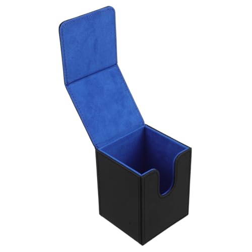 Mikikit Kasten Aufbewahrungsbox für Karten MTG -Kartenhalter Spielkartenhalter Sportkartenetui Kartenaufbewahrungsbox Kartenkoffer Verschleißfestes Flanell Black von Mikikit