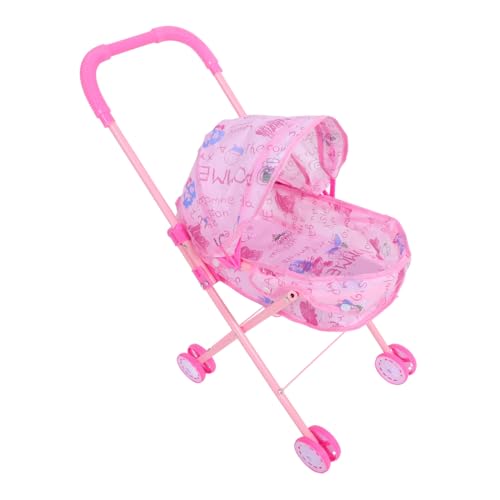 Mikikit Kinderwagen mit Dach Puppenwagen Doll Stroller Rollenspiel Zubehör für Mädchen Jungen Fördert Hand Auge Koordination und Sensorische Entwicklung Mikikit Kinderwagen mit Dach Puppenwagen Doll Stroller Rollenspiel Zubehör für Mädchen Jungen Fördert Hand Auge Koordination und Sensorische Entwicklung von Mikikit