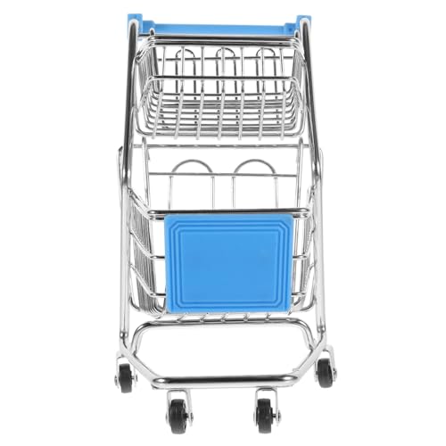 Mikikit Kleiner Einkaufswagen Doppelschichtiger Mini Supermarkt Wagen aus Aufbewahrungskorb Sanftem für Süßigkeiten Stifte und Kleine Gegenstände Perfektes Mikikit Kleiner Einkaufswagen Doppelschichtiger Mini Supermarkt Wagen aus Aufbewahrungskorb Sanftem für Süßigkeiten Stifte und Kleine Gegenstände Perfektes von Mikikit