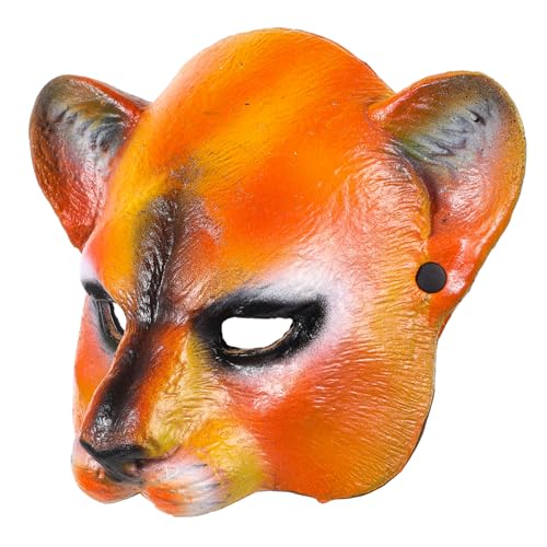 Mikikit Löwenmaske für Erwachsene Realistische Cosplay Maske für Karneval Maskenball und Halloween Einzigartiges Design mit Anpassbarem Gummiband für Bequemen Sitz Aus Robustem von Mikikit