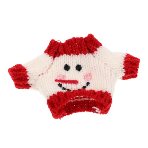 Mikikit Miniatur Puppenpullover aus Weichem Material Dekoratives Puppenzubehör Langlebiger Strickpullover für Kleine Puppen Vielseitiges Kostüm für Puppenliebhaber von Mikikit
