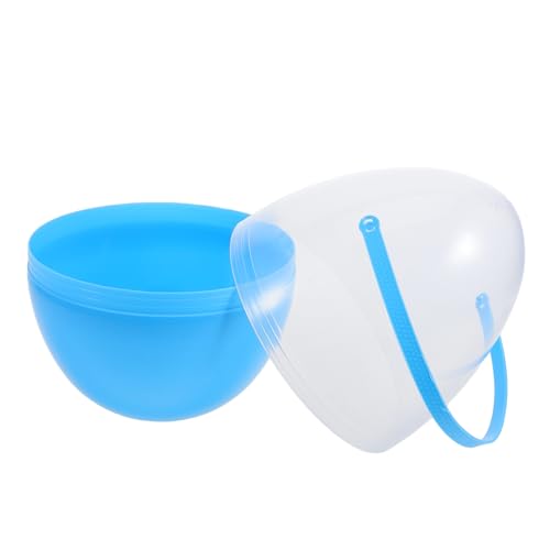 Mikikit Ostereier eiförmige Eimer leere eier zum füllen Klare Griffe Dekoration Eiersuche Behälter Große Eier Ostern gefüllte Eier Plastikeier befüllbar pp Sky-blue Mikikit Ostereier eiförmige Eimer leere eier zum füllen Klare Griffe Dekoration Eiersuche Behälter Große Eier Ostern gefüllte Eier Plastikeier befüllbar pp Sky-blue von Mikikit