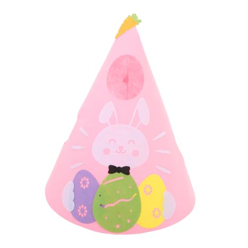 Mikikit Osterkleidung Kostüm -Performance-Kostüme Tanzkostüm -Ei-Kostüm Urlaub Kostüm für Spaß lustige Kostüme für Kinderkostüme Outfit Party Filzstoff Rosa von Mikikit