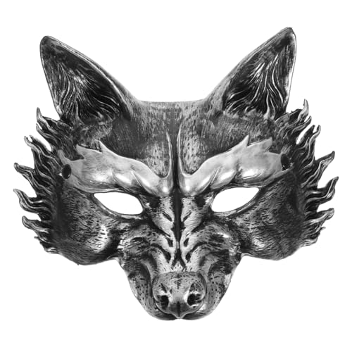 Mikikit Party-fuchs-maske Tierkostüme Für Erwachsene Tiermaske Werwolfkostüm Für Halbgesichtsmaske Cosplay Halbe Wolfsmaske Wolf-augenmaske Wolfsmaske Schwarz Pu-schaum Mikikit Party-fuchs-maske Tierkostüme Für Erwachsene Tiermaske Werwolfkostüm Für Halbgesichtsmaske Cosplay Halbe Wolfsmaske Wolf-augenmaske Wolfsmaske Schwarz Pu-schaum von Mikikit