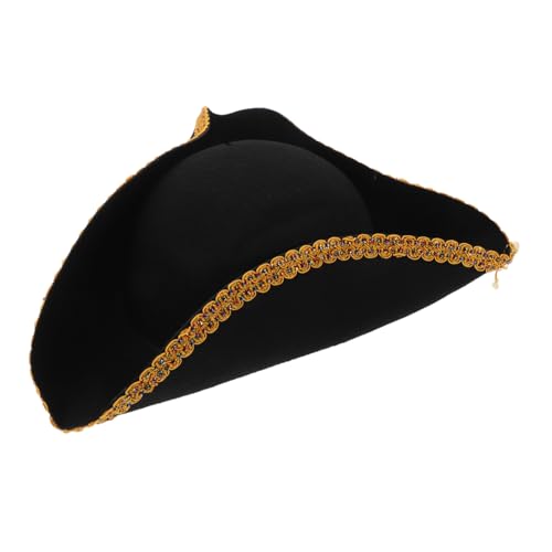 Mikikit Piratenhut für Halloween Karneval Cosplay Zarter Kostümhut mit Einzigartigem Design für Damen Herren für Themenpartys Dekoration Perfektes Mikikit Piratenhut für Halloween Karneval Cosplay Zarter Kostümhut mit Einzigartigem Design für Damen Herren für Themenpartys Dekoration Perfektes von Mikikit