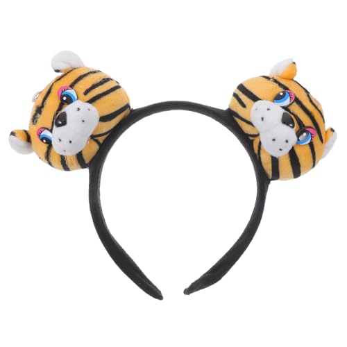 Mikikit Plüsch Tiger Stirnband Niedliches Cartoon Tierhaarreif für Kostümpartys Halloween Themen aus Weichem Vielseitig Einsetzbar für Erwachsene Mikikit Plüsch Tiger Stirnband Niedliches Cartoon Tierhaarreif für Kostümpartys Halloween Themen aus Weichem Vielseitig Einsetzbar für Erwachsene von Mikikit
