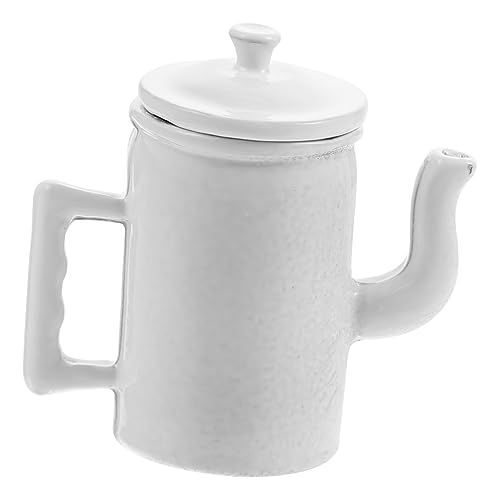 Mikikit Puppenhaus Mini Kaffee und Wasserkessel Deko Weiß Feines Legierungsmaterial Langlebig Realistisch für Puppenhaus Zubehör Mikikit Puppenhaus Mini Kaffee und Wasserkessel Deko Weiß Feines Legierungsmaterial Langlebig Realistisch für Puppenhaus Zubehör von Mikikit