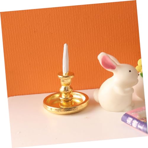 Mikikit Puppenhauszubehör Kerzenhalter-Ornament Mini-Deko-Accessoire Mini-Hausmodelle einzigartiges DIY-Modell Mini-Zubehör kreative Mini-Dekoration Wohnkultur Legierung Mikikit Puppenhauszubehör Kerzenhalter-Ornament Mini-Deko-Accessoire Mini-Hausmodelle einzigartiges DIY-Modell Mini-Zubehör kreative Mini-Dekoration Wohnkultur Legierung von Mikikit
